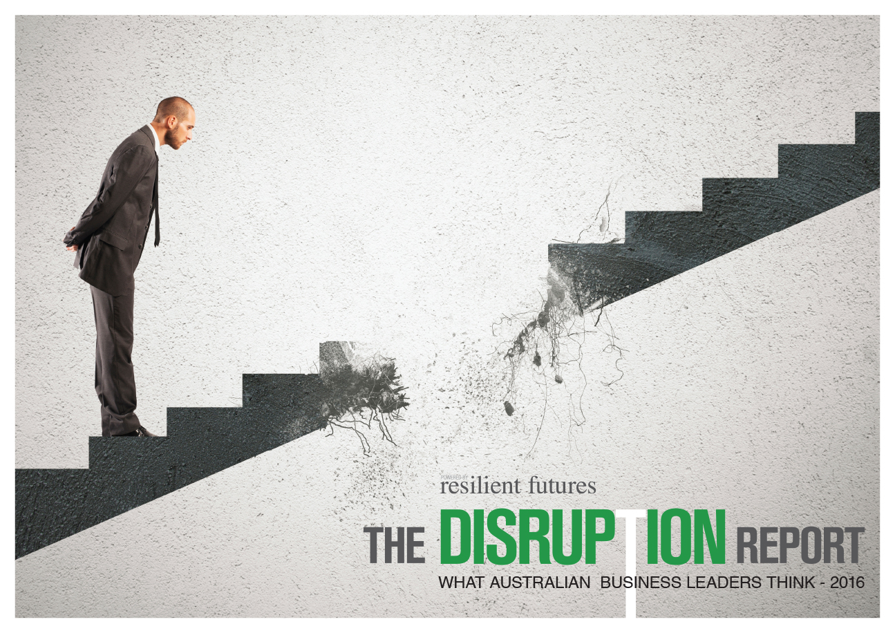 Cover of The Disruption Report by Resilient Futures.